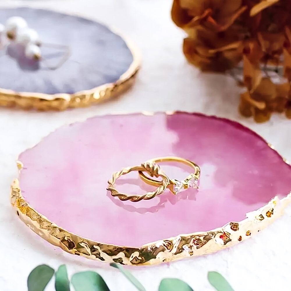 🧡10/$45🧡NEW Purple & Gold Resin Palette
